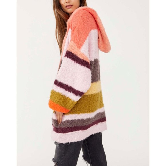 🎉LAST CHANCE🎉 NWT Free People Dream Team Cardi / Desert Coral - Picture 2 of 6